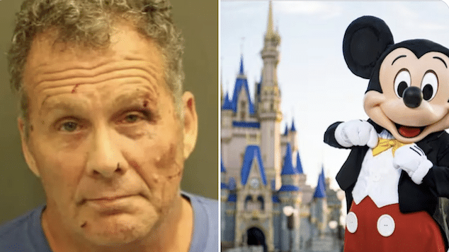 Brent George, Disney World arrested starting brawl making fun of disabled girl
